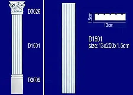 Пилястры из полиуретана в интерьере